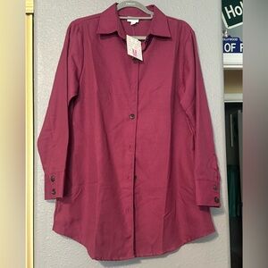 LuLaRoe Large Medium Button-Down Flannel • The Great Outdoors Collection • BNWT